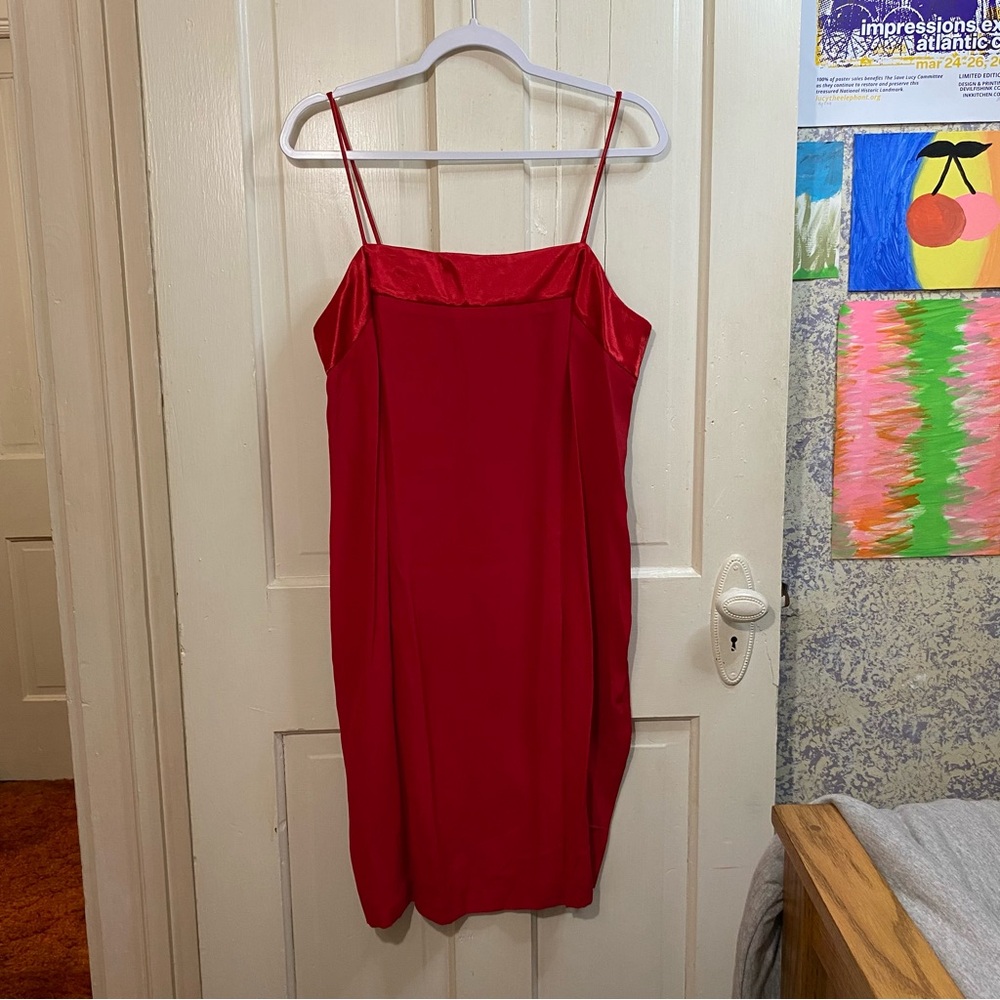 J.R. NITES BY CALIENDO | Vintage Made in USA Elegant Red Dress